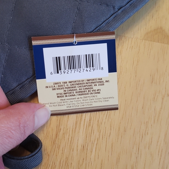 Pocket pot holder set.Gray & Turquoise - Picture 5 of 5